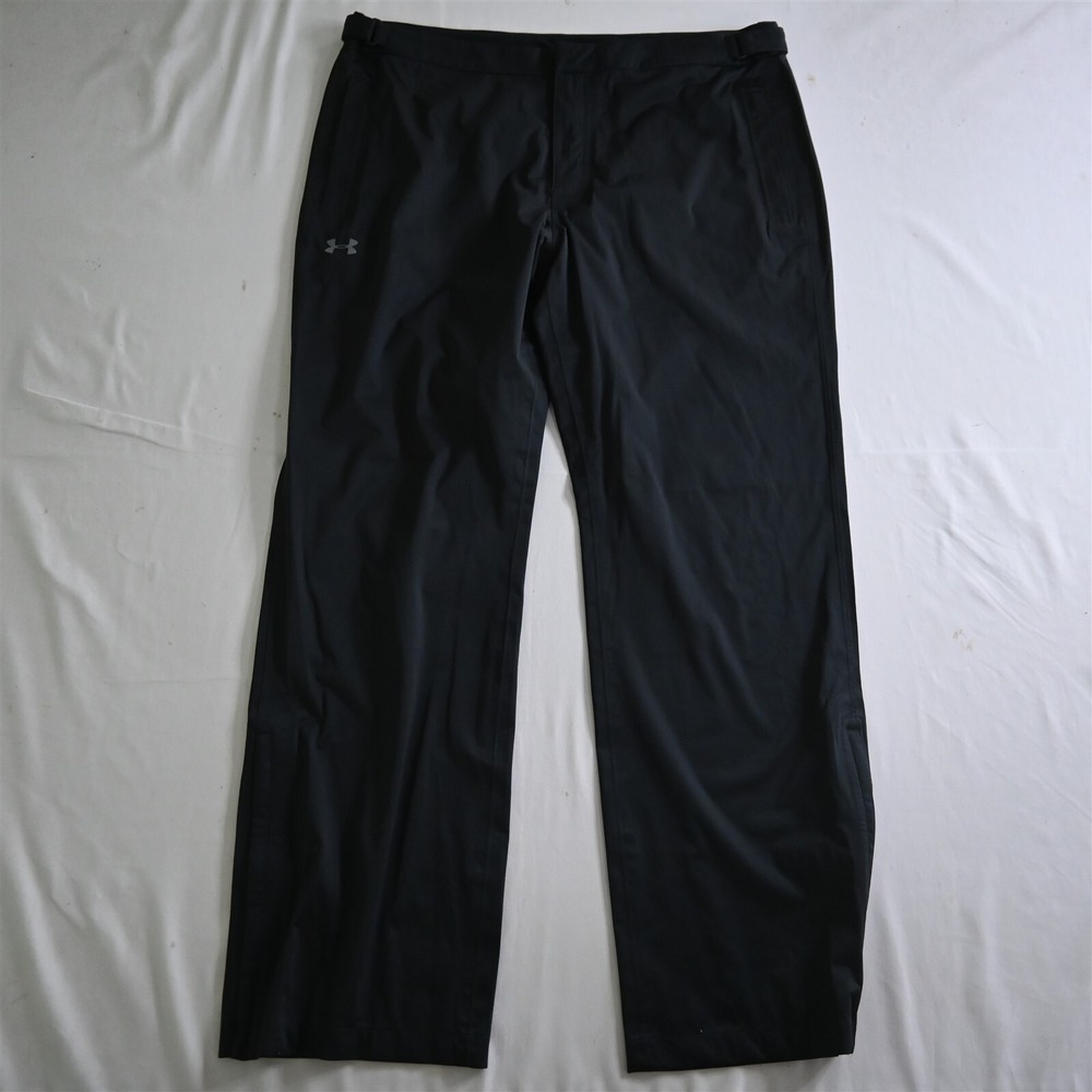 Under Armour XL Adjustable Zip Cuff Black Waterproof Golf Storm 3 1281279‎ Pants